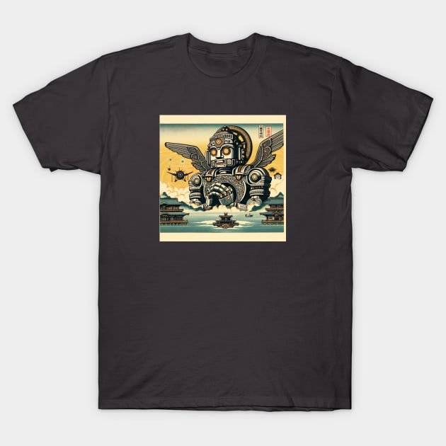 The Robot Monument of Japan T-Shirt by Dead Galaxy